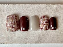 カラ ネイル 中津店(calla nail)/大人レディなツイードネイル