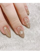 トアネイル(TOA.nail)/大人チェックネイル