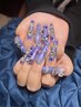 【hand】"10本長さだし"ワンカラー＋アートパーツ10本まで付け放題￥13800