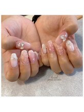 ハヌル(haneul.)/リボン/キルティングネイル