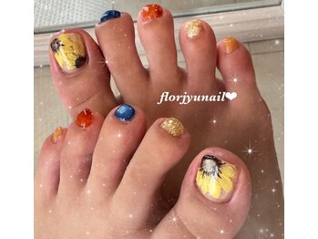 フロージュ ネイル(florjyu nail)/ひまわりnail