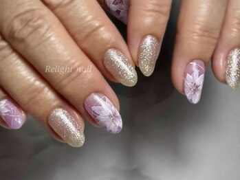 リライトネイル(Relight nail)/ニュアンスフラワー