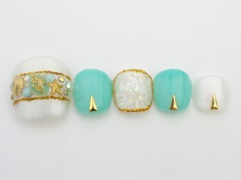 まつげアンドネイル ディアマンローズ(DIAMANT ROSE)/やり放題！フットネイル6600円