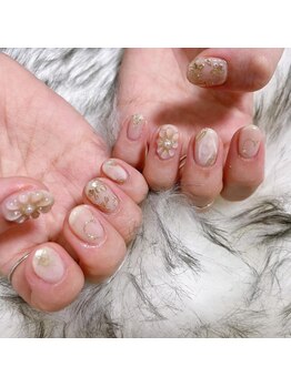 モグネイル(Mogunail)/やり放題ネイル フラワーネイル