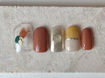 カラ ネイル 中津店(calla nail)/秋冬のニュアンスネイル