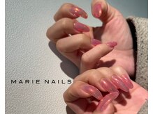 マリーネイルズ 表参道店(MARIE NAILS)/¥6,600 ピンクミラー 0308a