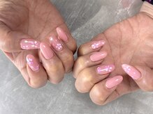 ヒラソルネイル(Girasol nail)/桜ネイル