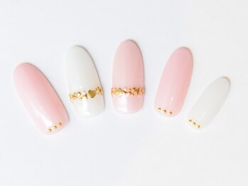 エムスラッシュ ネイル 新百合ヶ丘店(M.SLASH)/ピンクスタッズネイル¥9936