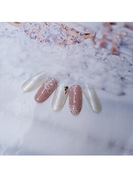 コーラル(CORAL)/手書き レースアート¥9800