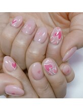 ネイルサロン ビューティーマジック 川口店/ハートネイル　ジェルネイル