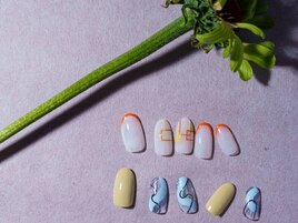 2022四季_夏ネイル-土潤溽暑-