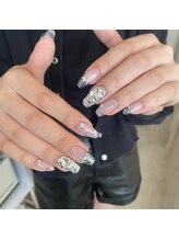 ドゥクス 難波店(Dux)/ツイードフレンチネイル