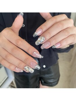 ツイードフレンチネイル