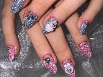 フラッシュネイル×キャラネイル