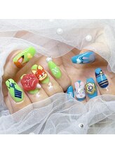 ピョルネイル 流山おおたかの森(Byeol Nail)/#アートネイル#持ち込みデザイン