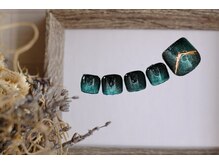 FASTNAIL松戸駅西口店【パラジェル/ジェルネイル専門/定額/マグネット/フットネイル】/フット　チェック柄　【11695】