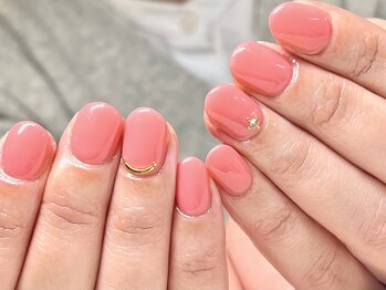 透明感コーラルカラー