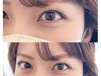 レカン(L'ecrin)の写真/カールが選べるまつ毛パーマ《ラッシュリフト》導入サロン♪自まつ毛に優しく、大人可愛いお目元を実現！