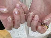 ネキ(neki)/ベージュニュアンスアート