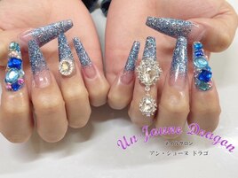 【ロングネイル】グリッター