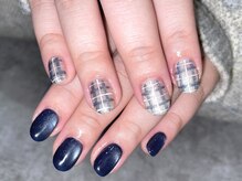 ネイル アン 倉敷駅前店(Nail Ann)/ブルー×チェック