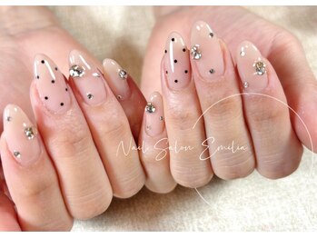 エミリア(Emilia)の写真/【高技術】パラジェル導入◆大人可愛い最旬＆豊富な定額デザイン全70種¥6600～/自店ソフトジェルオフ無料！