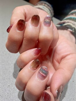 ステムネイル 下北沢(stem nail)/定額middle モヘア ニット