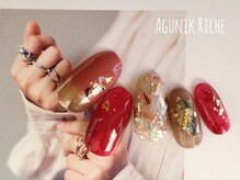 アグニークリッシェ(Agunik Riche)/【赤べっ甲ネイル】