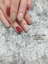 プライベート ネイルサロン マーマ(murmur)/赤ネイル