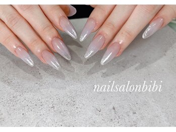 ネイルサロン ビビ(bibi)/シンプルなラメグラデ