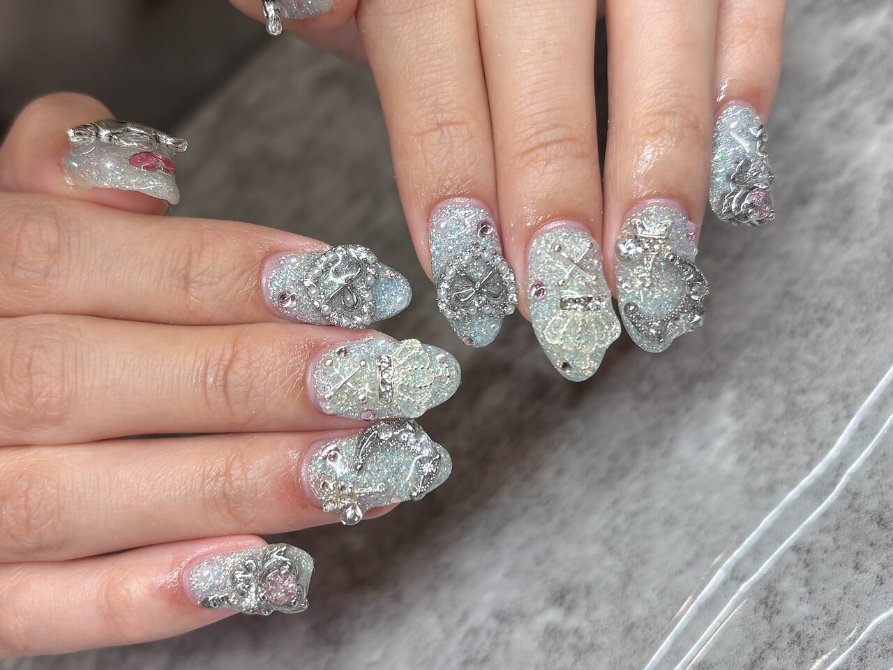 m ネイルパーツ様 ☆キラキラパーツネイル☆：PG011267720｜エムネイル(M-Nail)のフォト