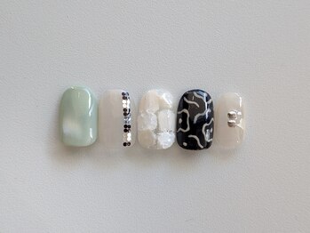 ネイルサロン スラッシュ(SLASH)/【吉崎】　定額design￥9350