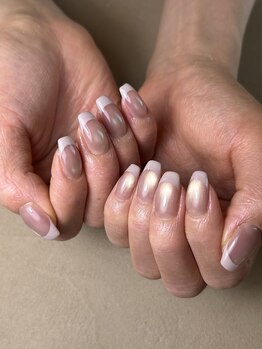 ハチニーキューネイルアトリエ(829 Nail Atelier)/マグネットフレンチ
