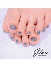Nail salon GLARE【グレア】/フット　ワンカラー