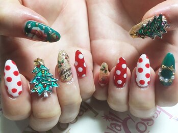 ネイル ゴシップ(Nail Gossip)/bySalley クリスマス×ドット