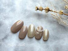 ヴィガー アンド ルックス 白金 目黒(Vigor&Looks)/リボン　ピンクネイル