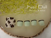 ネイルドール(Nail Doll)/フット　レオパ柄