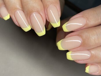 ルナ(LuNa)/フレンチネイル/華やかパステル