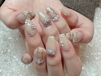 レアネイル 新宿(le'a nail)/ベージュチェック