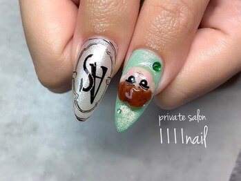 イチイチイチイチネイル(1111nail)の写真/イベント・ブライダルに華を添えるネイル☆オーダーチップも承ります！概念やロゴも◎特殊パーツ要事前連絡