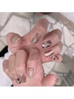 ビューティームーン(beauty moon)/くすみブラウンレオパード