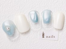 アイネイルズ 恵比寿店(I nails)/ブルーマーブル7480円