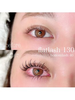 エルア アイラッシュ(elua eyelash)/上下フラットラッシュ170本★