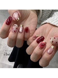 ちゅるちゅるハートネイル