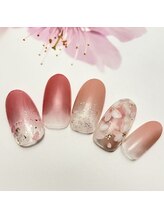 ラ カゼッタ(La casetta)/桜グラデーションネイル