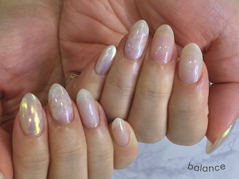 バランス 泉中央店(balance)/パールホワイト×ユニコーン
