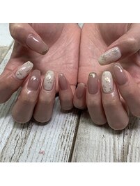 ミラー お花 春ネイル