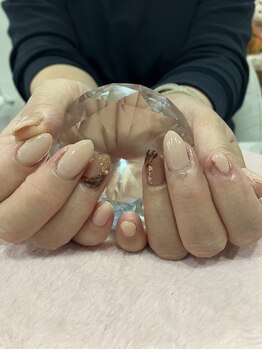 チェリーブロッサム(A CHERRY BLOSSOM)/シンプルチョコ風ネイル