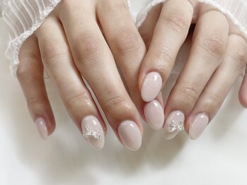 レアリゼ ネイル(Realiser nail)/ワンカラーリボンネイル