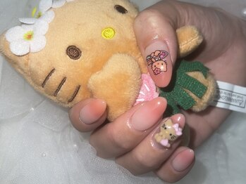 ソラネイル(Sora Nail)/グラデ＋パーツ/シール